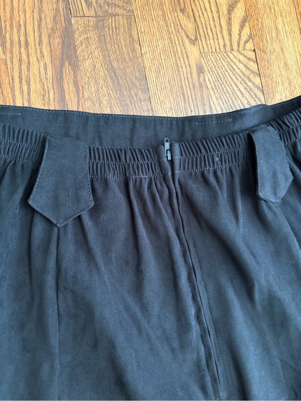 Roughrider By Circle T Maxi Skirt Women's 11 12 Black Western Faux Suede - Picture 5 of 10
